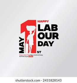 Social Media Post International Labour Day, May 1st, A Group of People in different Construction workers, Labor day, Vector Templates, 