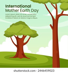 social media post for International mother earth day