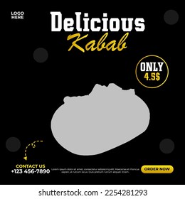 Social media post for kabab