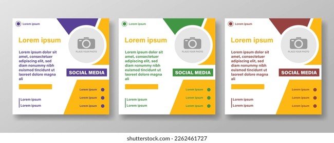 social media post layout design