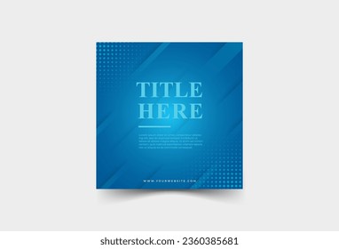 social media post, premium, dark blue gradation, soft color, halftone abstract eps 10