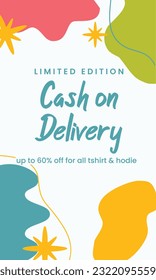 social media post promoted. vector design