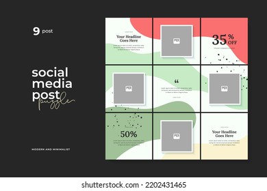 Puzzle-Vorlage für Social Media-Post