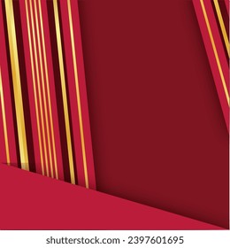 social media post red background with a luxury, elegant theme	
