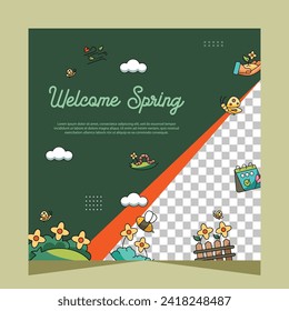 Social media post for spring celebration