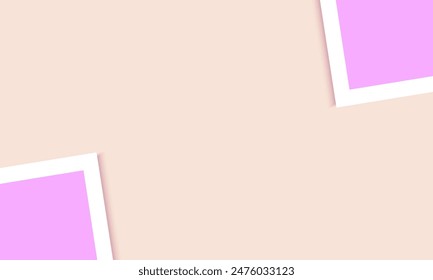 social media post story. Color paper background. Two pastel tone pink and beige. 3d minimalistic background with simple pink triangle element on beige background. geometric shape 3d effect. minimal
