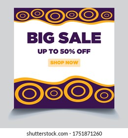 social media post for summer sale in June. new normal sale in summer season ads and promotions. social media marketing during a pandemic. the design can be used for website, post, stories and feed