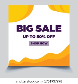 social media post for summer sale in June. new normal sale in summer season ads and promotions. social media marketing during a pandemic. the design can be used for website, post, stories and feed
