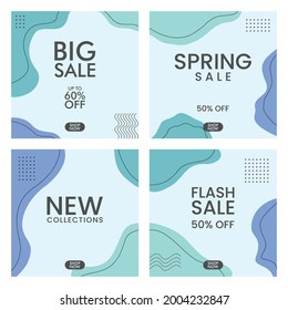 Social media post template abstract background Vector Image