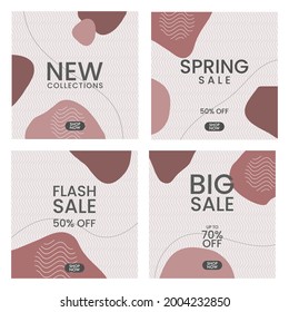 Social media post template abstract background Vector Image