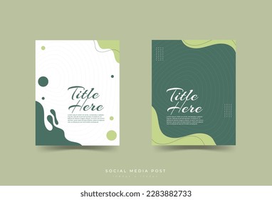 social media post template, abstract, minmalist, pattern, wave, eps 10 vector