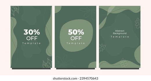 Social media post template Abstract background