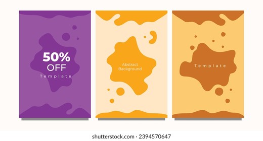 Social media post template Abstract background