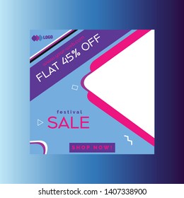 Social Media Post Template ad banner design