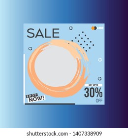 Social Media Post Template ad banner design