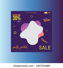 Social Media Post Template Ad Banner Design