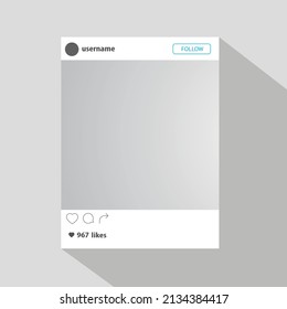 Social media post template. Advertising post design. Vector illustration.