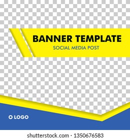 Social Media Post Template Banner Design for fashion, sport, activity, sale product