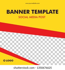 Social Media Post Template Banner Design for fashion, sport, activity, sale product