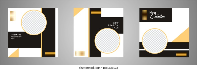 Social Media Post Template. Social Media Banner. Editable Modern Template. Discount Promo Template.