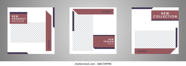 Plantilla de publicación de medios sociales. Cartel de los medios sociales. Plantilla Moderna editable. Plantilla de promoción de descuento.