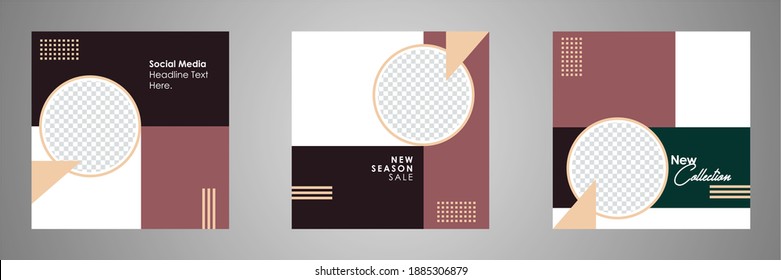 Social Media Post Template. Social Media Banner. Editable Modern Template. Discount Promo Template.