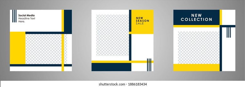 Social Media Post Template. Social Media Banner. Editable Modern Template. Discount Promo Template.