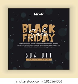 Social Media Post Template For Black Friday Sale