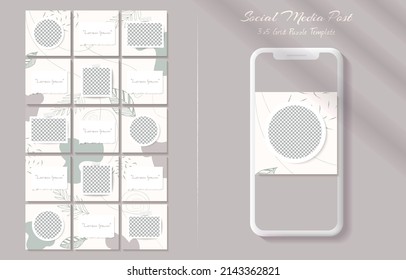 Social media post template bundle 