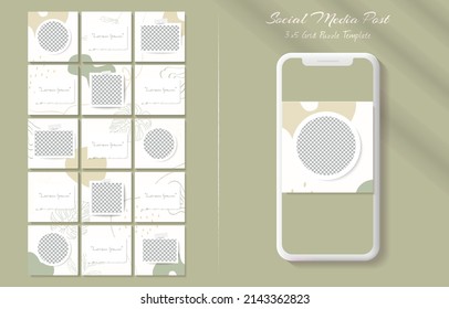 Social media post template bundle 