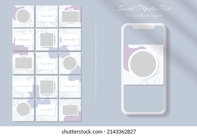 Social media post template bundle 