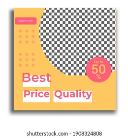 social media post template for business