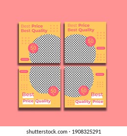 social media post template for business