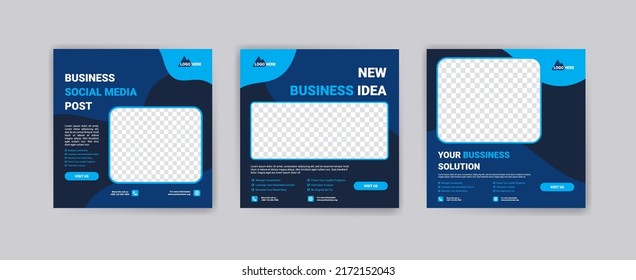 Social media post template for business promotion