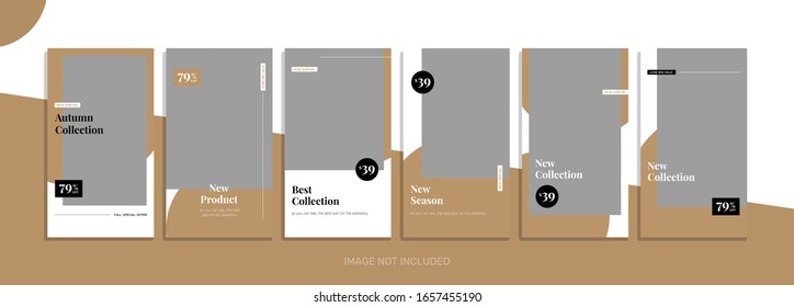 Social media post template collection memphis