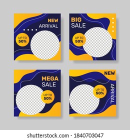 Social media post template collection. - Vector.
