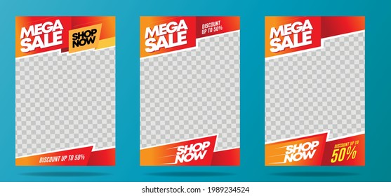 social media post template collection Vector