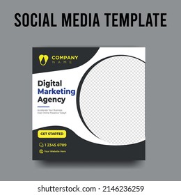 social media post template collection and web internet ads