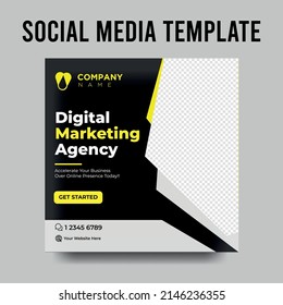 social media post template collection and web internet ads