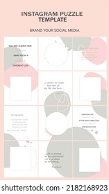 Social media  post template and creative vector set. Background template with copy space for text and images design by abstract color shapes, line arts, soft colors