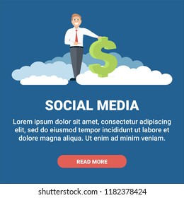 Social media post template design for digital marketing. You may share this vector design on your social media accounts by cropping or resizing image or editing message for your needs. 