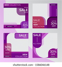 Social Media Post Template Design For Fashion Promo