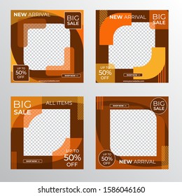 Social Media Post Template Design For Fashion Promo