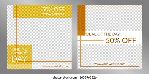 Social Media Post Template Design for Sale Promotional