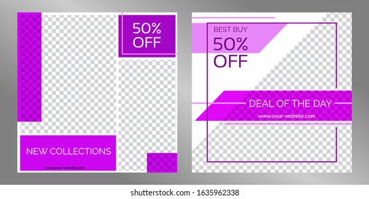 Social Media Post Template Design for Sale Promotional