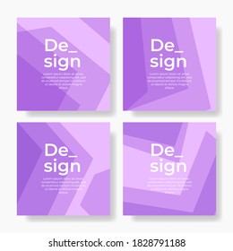 Social media post template design with a dummy text, elegant square cover layout design