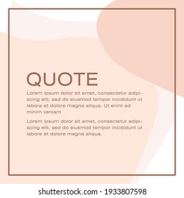 Social media post template design with a dummy text, elegant square cover layout design