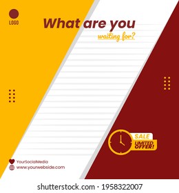 Social Media Post template design for Bussines