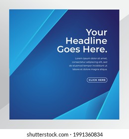 social media post template design