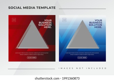 social media post template design